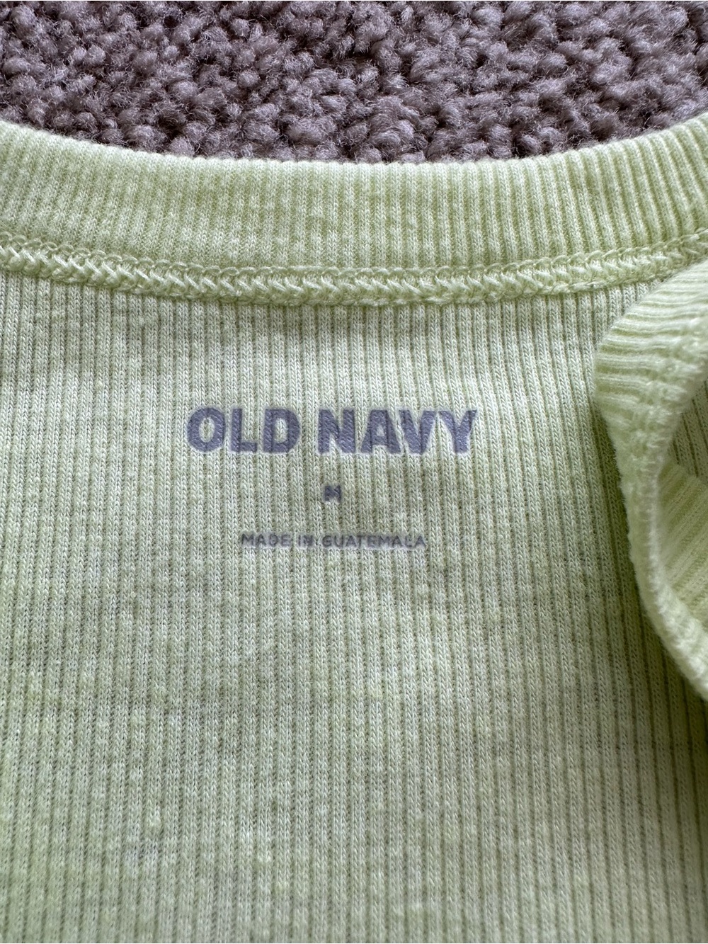 Old Navy Lime Green Ribbed Tank Top - Picture 2 of 2